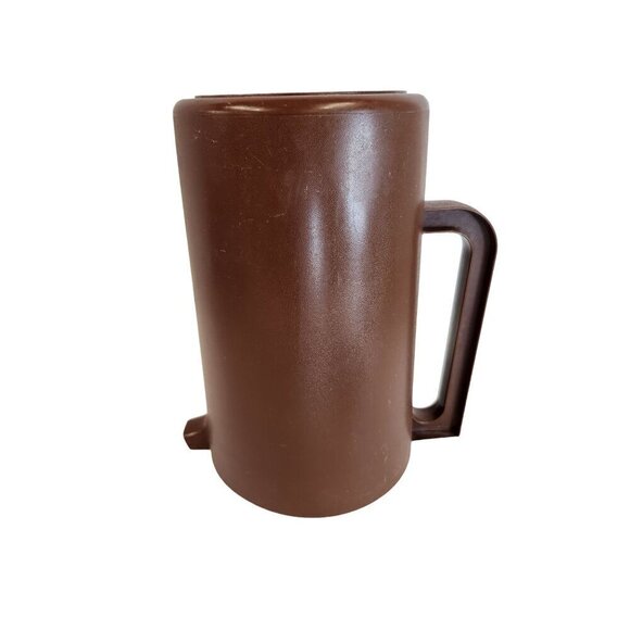 Vintage Tupperware Brown Plastic Pitcher With Handle - Made In USA NO. 1416-3 no - Picture 13 of 13